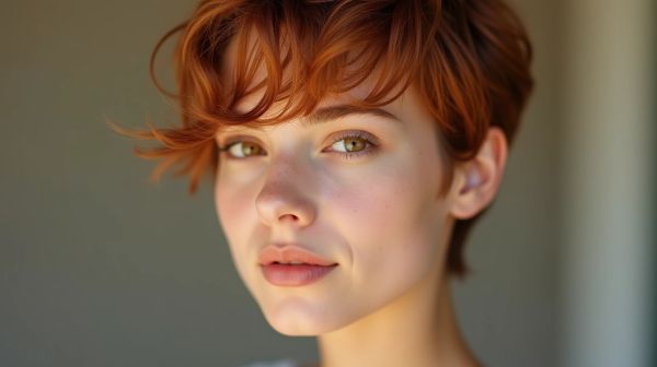 Le charme irrésistible des cheveux carré cuivré